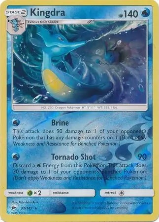 Burning Shadows Kingdra #31/147 reverse holo
